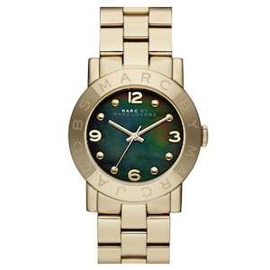 Marc By Marc Jacobs Amy Black Women's Gold Classic Watch MBM3273