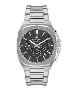 Sale: BEVERLY HILLS POLO CLUB Men’s Silver Strap Analog Watch – BP3210X.350