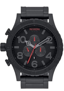Sale: Nixon 51-30 Chrono Black Red Men's Watch A083-2298
