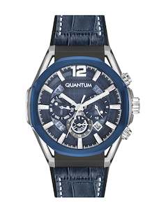 Quantum Powertech Men's Blue Dial Chronograph Watch – PWG970.699