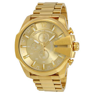 Diesel: Diesel Mega Chief All Gold Chrono Watch DZ4360