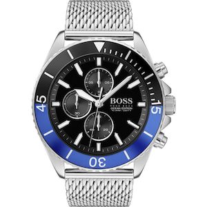 Hugo Boss: Hugo Boss Ocean Edition Black Dial Men's Watch 1513742