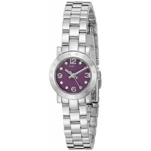 Marc Jacobs: Marc By Marc Jacobs Amy Mini Purple Dial Ladies Watch MBM3228
