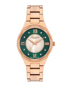 Lee Cooper Women's 32 MM Rose Gold Analog Stainless Steel Watch – LC07922.470