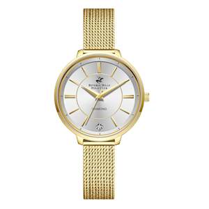 Most Stock: BEVERLY HILLS POLO CLUB Women’s Gold Mesh Strap Watch – BP3312X.130