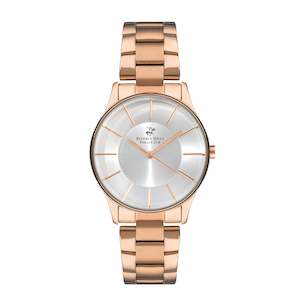 BEVERLY HILLS POLO CLUB Women's Analog Silver Sunray Dial Watch – BP3286X.430