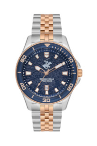 BEVERLY HILLS POLO CLUB Men’s Silver Analog Metal Watch – BP3559X.590