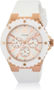 Guess Overdrive Analog White Dial Women's Watch W10614L2