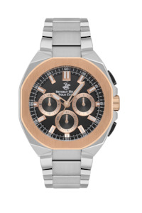 BEVERLY HILLS POLO CLUB Men’s Stainless Steel Quartz Watch – BP3537X.550