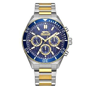 Mens Watches: SLAZENGER Two tone Stainless Steel Men's Watch - SL.09.2370.2.02