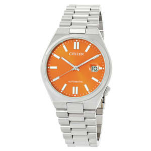 Citizen Tsuyosa Automatic 40mm Orange Dial Stainless Steel Men’s Watch – NJ0151-88Z