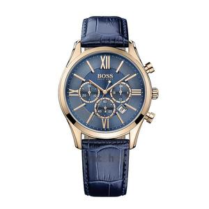 Almost Gone: Hugo Boss Ambassador Chronograph Blue Dial Men's Watch 1513320 (Third Party Strap)