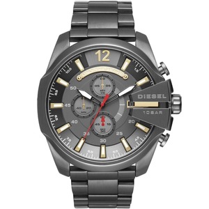 Diesel: Diesel Mega Chief Men’s Chronograph Gunmetal Stainless Steel Watch DZ4421