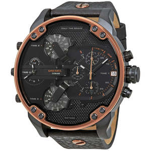 Diesel: Diesel Mr. Daddy 2.0 Chronograph Black Dial Men's Watch DZ7400