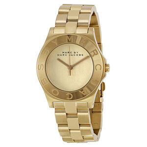 Marc Jacobs: Marc by Marc Jacobs Blade Gold Dial Gold-tone Ladies Watch MBM3126