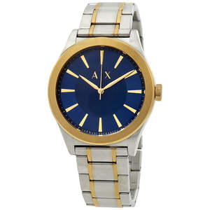 Armani Exchange Nico Blue Dial Two-Tone Watch - AX2332