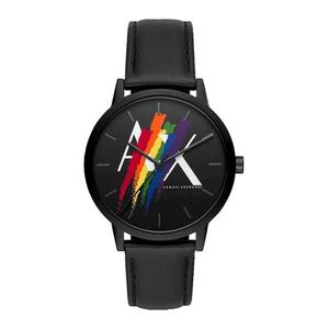 Armani Exchange: Armani Exchange Rainbow All Black Watch - AX7120