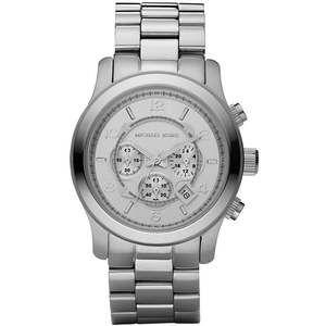 Michael Kors Mens Watches: Michael Kors Runway Chronograph Silver Men's Watch MK8086