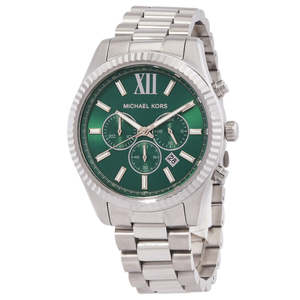 Michael Kors Mens Watches: Michael Kors Lexington Chronograph Quartz Green Dial Men's Watch MK9152