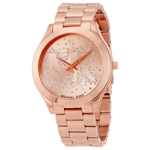 Womens Dress Watches: Michael Kors Slim Runway Rose Gold Tone Dial Ladies Watch MK3591