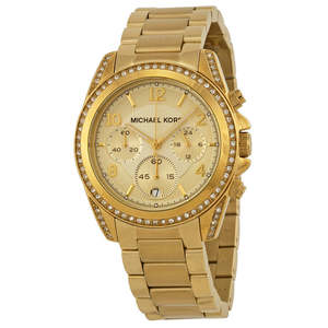 Womens Fashion Watches: Michael Kors Golden Blair Glitz Watch MK5166