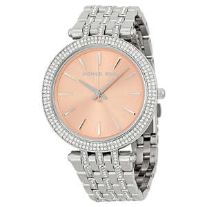 Womens Fashion Watches: Michael Kors Darci Rose-Gold-tone Dial Steel Crystal Ladies Watch MK3218