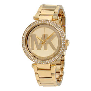 Womens Fashion Watches: Michael Kors Parker Champagne Dial Gold-tone Watch MK5784