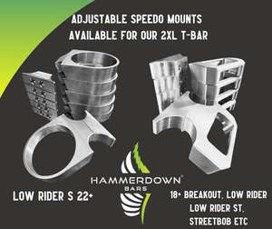 Handlebars: Harley 2018+ Alloy Speedo Mount
