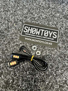 Lights: Black Alloy Number Plate Lights 3 LED