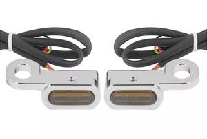 Lights: Harley Chrome LED under Mirror Indicators