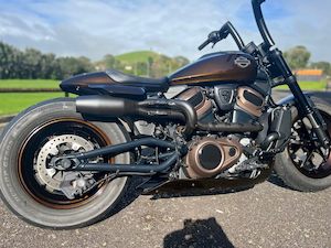 Harley Sportster S Custom Exhaust Black