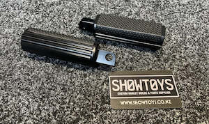 Black Billet Harley Pegs
