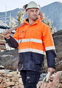 Jackets: Mens Hi Vis Basic 4 In 1 Waterproof Jacket
