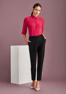 Womens Siena Bandless Elastic Waist Pant 10722 8 / Marine