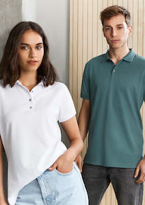 Biz Collection Polos: Mens City Short Sleeve Polo P105MS XL / Mineral Blue