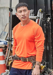 Tees: Mens Hi Vis Long Sleeve Tee