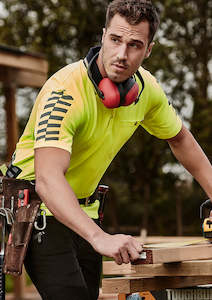 Polos Vests: Mens Hi Vis Komodo Short Sleeve Polo
