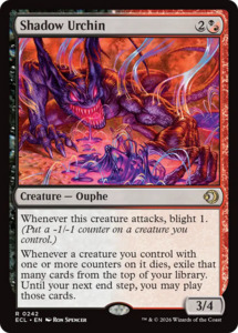Mtg Lorwyn Eclipsed: Shadow Urchin [Lorwyn Eclipsed]
