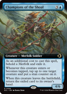 Mtg Lorwyn Eclipsed: Champions of the Shoal (Extended Art) [Lorwyn Eclipsed]