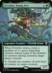 Lorwyn Eclipsed Commander: Ferrafor, Young Yew (Extended Art) [Lorwyn Eclipsed Commander]
