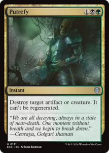 Lorwyn Eclipsed Commander: Putrefy [Lorwyn Eclipsed Commander]