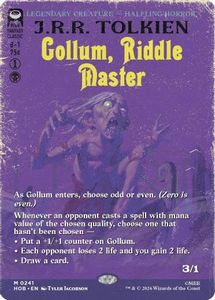 The Hobbit: Gollum, Riddle Master (Borderless) [The Hobbit]