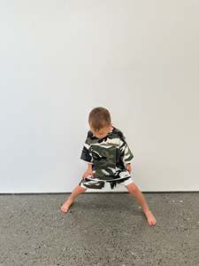 Bottoms: Camo shorts