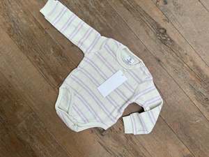 Lilac stripe onesie size 6/12M