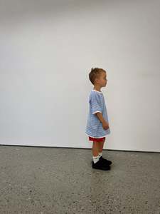 All: Blue Stripe Layered Tee