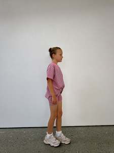 Watermelon Stripe Biker set