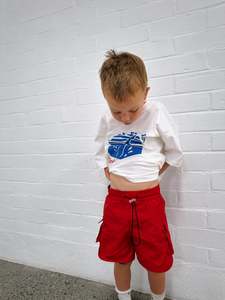 All: Nylon Cargo Short - Red