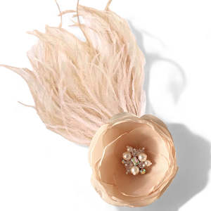 Luxury Diamante Gold Hair Accessories: The Rosie Kids Designer Flower Clip
