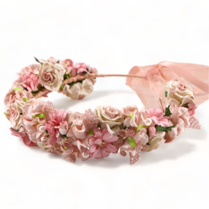 Designer Girls Crowns Tiaras: The Bouquet De Fleurs Girls Flower Crown