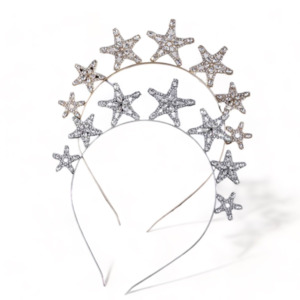 Designer Girls Crowns Tiaras: The Star of the Show Gold Diamante Tiara